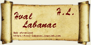 Hval Labanac vizit kartica